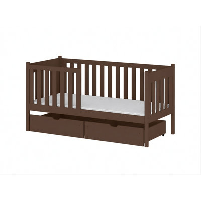 Blahoslav Single (3') Solid Wood Drawers Bed Frame with Mattress