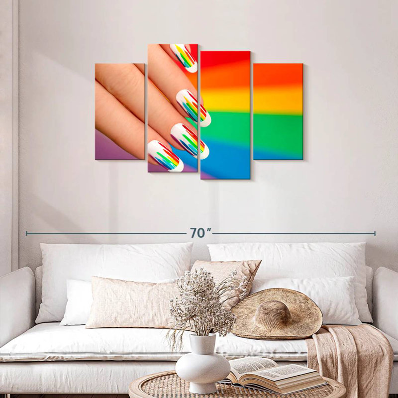 Rainbow Nails, H 27 po x l 43 po