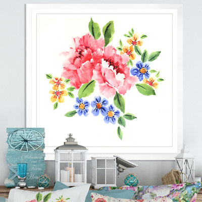 Belles fleurs roses naturelles - sur