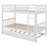 Wood Bunk Bed With Trundle, Convertible Into 2 Individual Single Beds-809406575