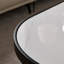 Table basse simple ovale en pierre micro-cristalline