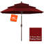 Parasol de patio en oléfine 3 étages 9 pi 9 pi-932715613