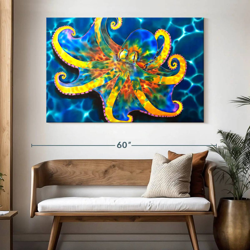 Brampt Caribbean Octopus, 34" H x 51" W