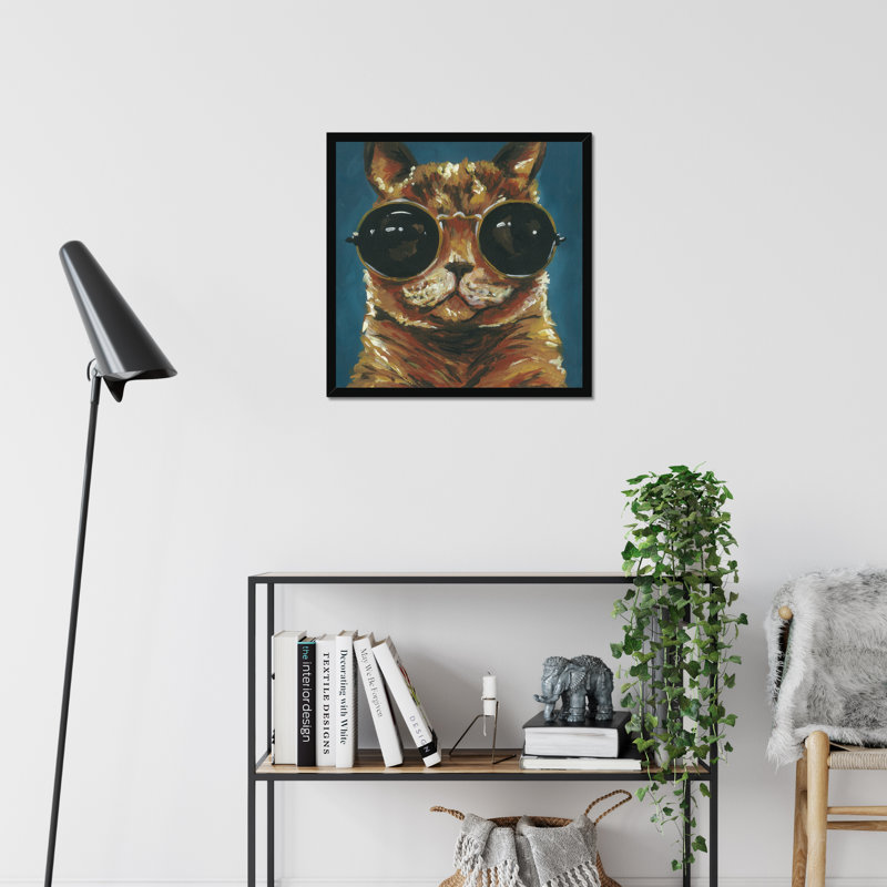 Dapper Animal I by Jennifer Rutledge - Painting, Black Framed Paper Print, 55cm H x 55cm W
