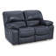 Causeuse inclinable électrique Leesa, cuir bleu océan, port USB, 65 pouces-113959737