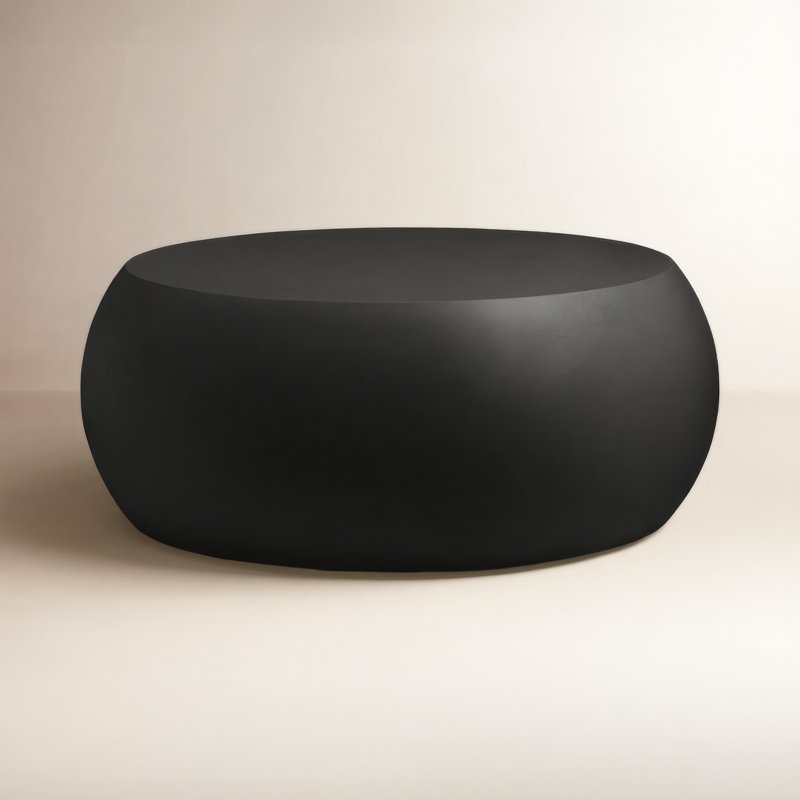 Sara Cumbria Solid Coffee Table, Black