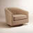 Bennett Vegan  Leather Swivel Barrel Chair-105831747