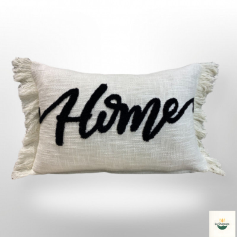 Coussin en coton Ls Walden, Blanc
