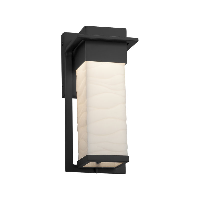 Donasia Wall Light, 16.5" H x 5" W x 5.5" D, Matte Black