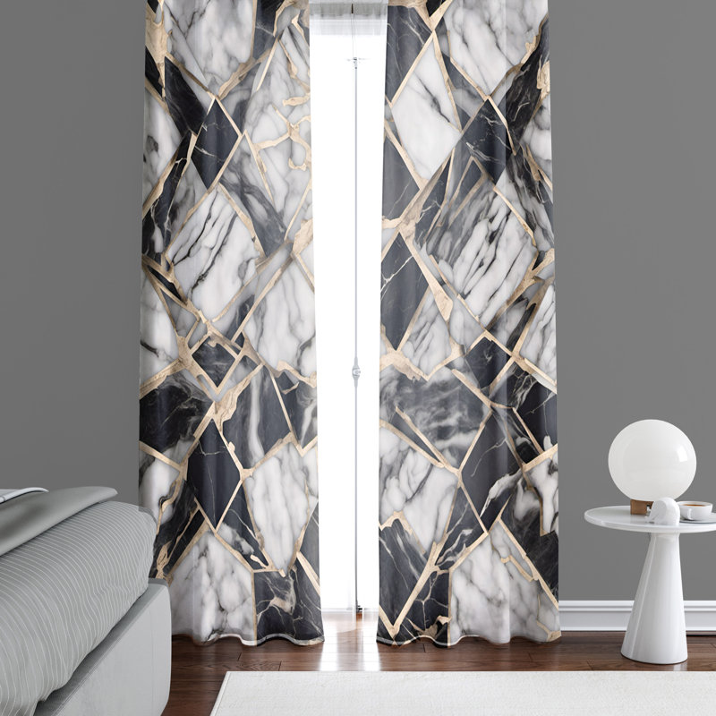 Semi Sheer Curtain Pair, 20" W x 52" L