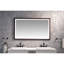 Miroir de salle de bain mural 60 po x 36 po à fixation murale en aluminium, brouillard, 3 lumières de couleur, mémoire, miroir de réglage continu de la luminosité pour la salle de bain, températures, contrôle, salle de bain idéale-1551826220