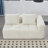 Boneless Chenille Loveseat Sofa,Minimalist Modular Couches Sleeper For Living Room Bedroom Apartment Lounge-1753134398
