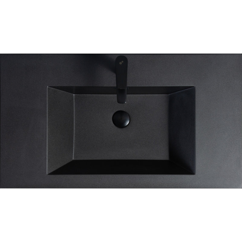 Meuble-lavabo mural moderne pour salle de bain