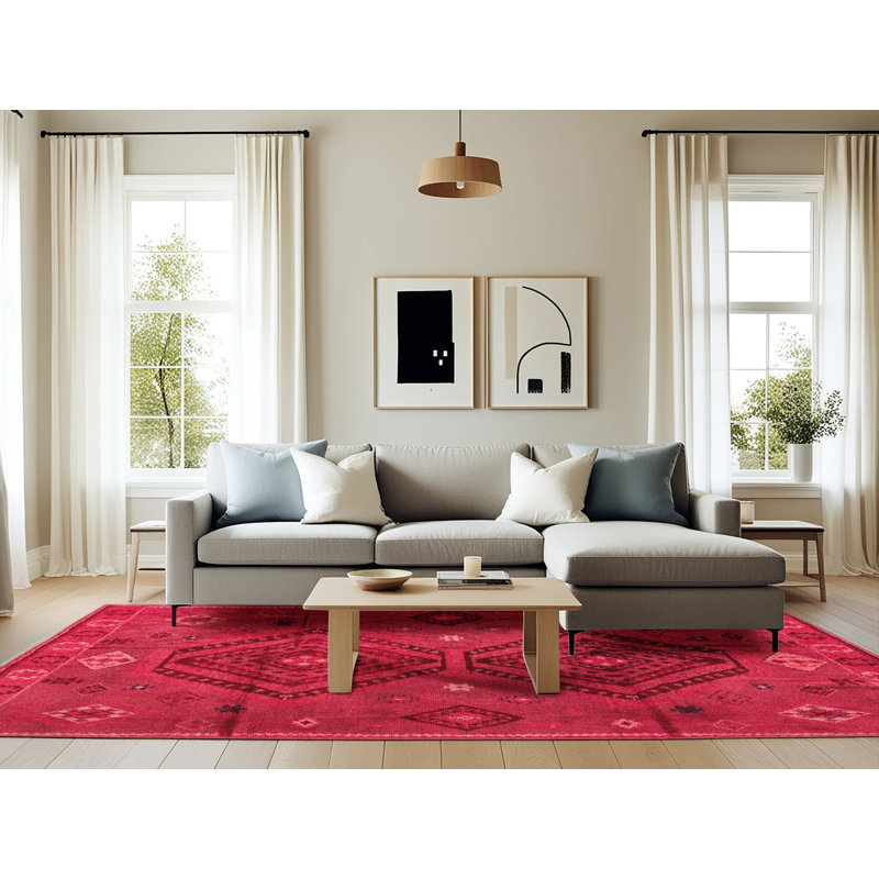 Abstract Indoor Rug, Rectangle 6' x 9'
