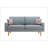 70" Linen Sofa With 2 Throw Pillows-528262837-528262836
