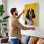 Portrait in Gold Modern - Wrapped Canvas-1410369103-1410369108