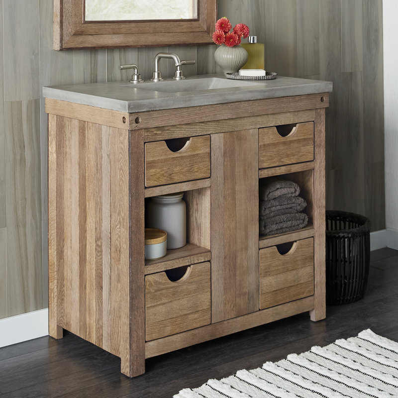 Vintner 36" Single Bathroom Vanity Base Only, Chardonnay