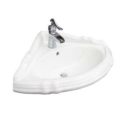 Barclay Ethan 21.12'' White Vitreous China Specialty Bathroom Sink with Overflow