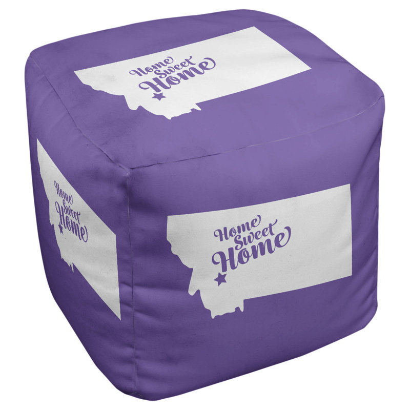 Repose-pieds à cubes butte the home, Mauve