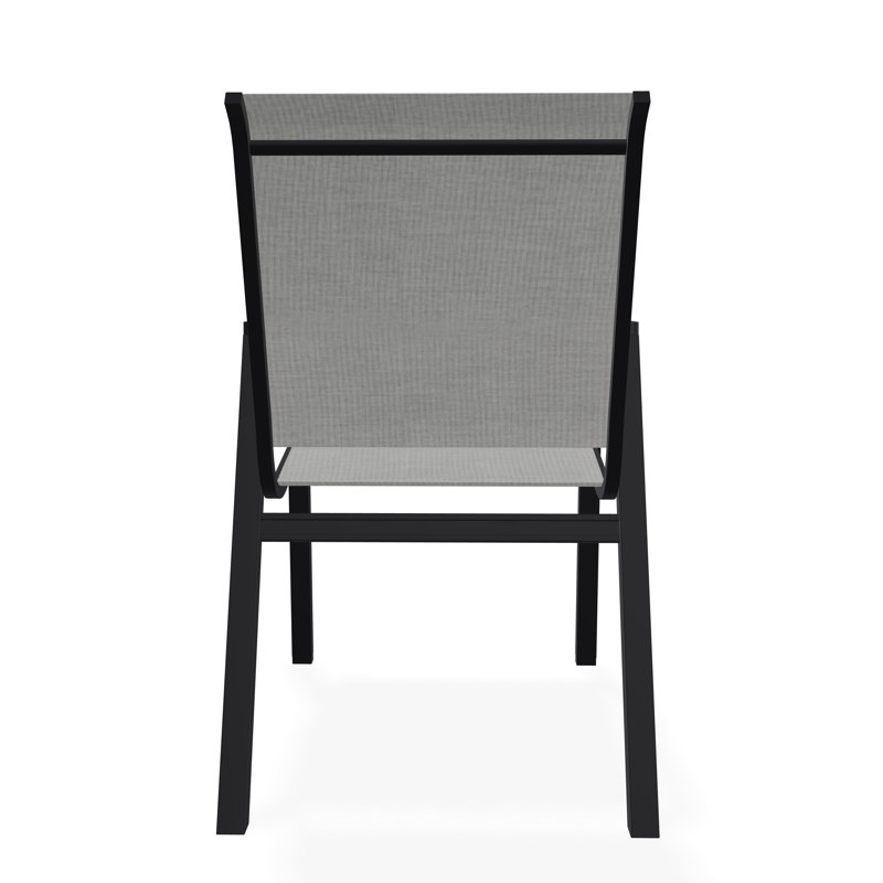 Bazza Outdoor Dining Chair, Black, Alloy Sunbrella®