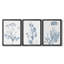Antique Botanical in Blue IV - Toile tendue avec châssis sur mesure - 3 pièces-984308700-984308691