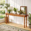 Console en bois massif 70,9 po Donney