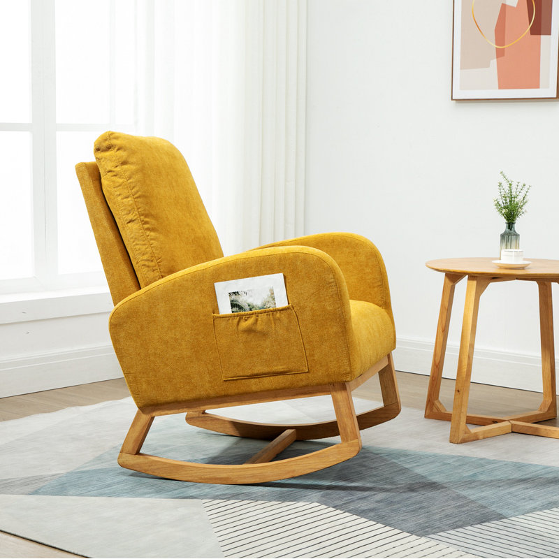 Chaise berçante Abhimanyu, Jaune