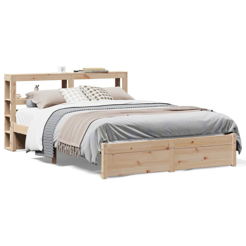 Solid Wood Bed Frame, European Double (140 x 200 cm)