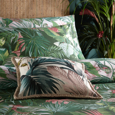 Cotton Blend Floral Duvet Cover Set with Pillowcases Included