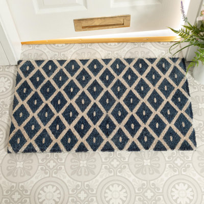 Non-Slip Geometric Doormat