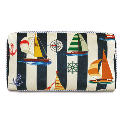Coussin décoratif nautique bleu marine Sardinia