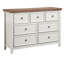 7 commode de rangement beige - Commode avec poignées faciles et base stable pour améliorer votre salon