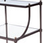 Peninsula Metal & Glass Side Table-580586924
