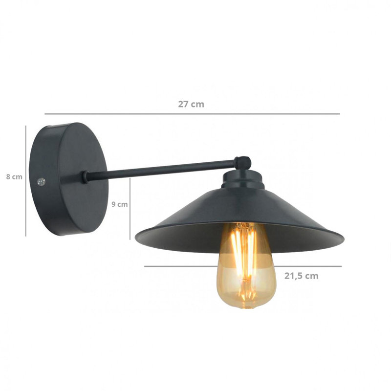 100% METAL Wall Sconce