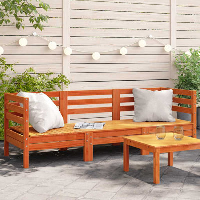 Giovanna 190.5cm Wide Wood Patio Sofa