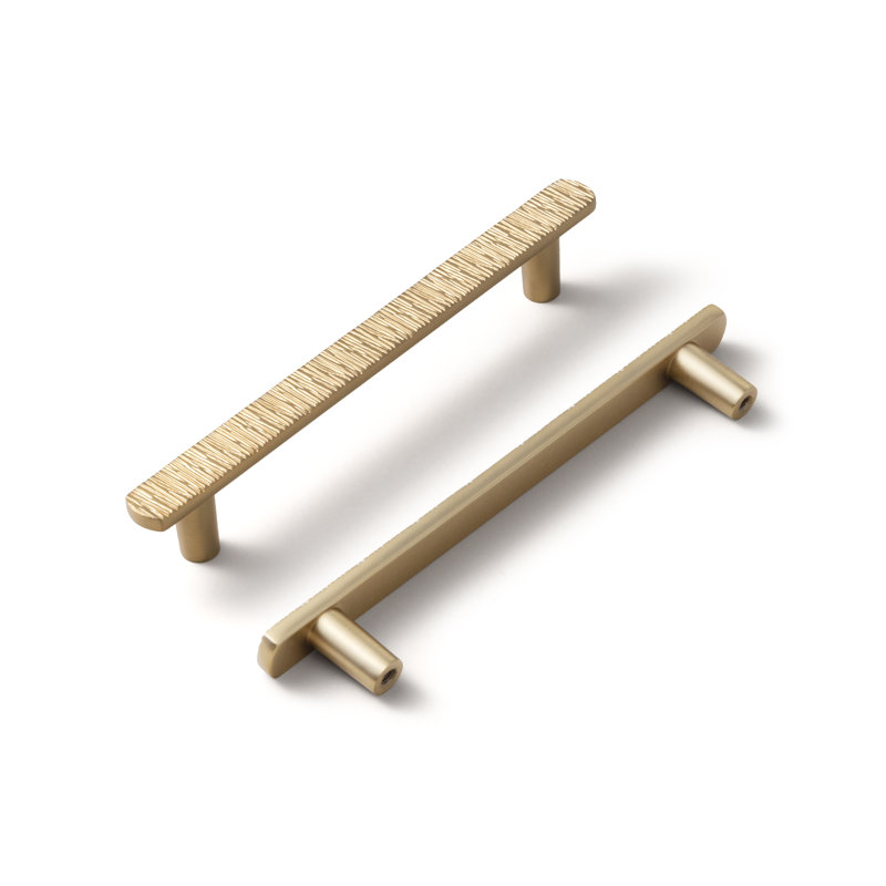 Novelty Irregular Bar Pull Handle Multipack, Champagne Bronze, 5" 