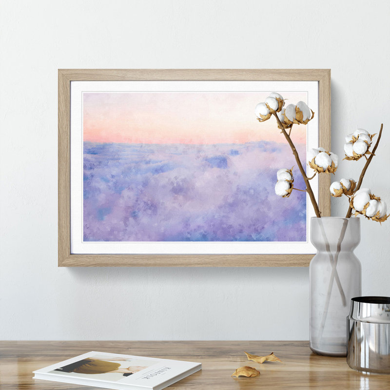 Upon the Clouds - Framed Print, Oak Framed, 45cm H x 63cm W x 2cm D