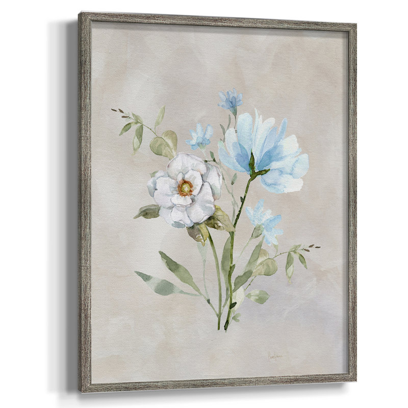 Détail dans la prairie II, reproduction encadrée - bois massif 49933, H 11 po x l 9 po