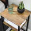 34cm W Manufactured Wood Bedside Table