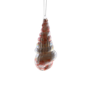 Ornement de coquillage rose suspendu (paquet de 3) (Ensemble de 3)