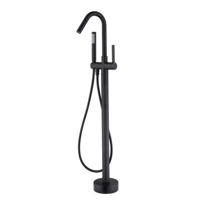 1 Handle Floor Freestanding Tub Filler with Diverter