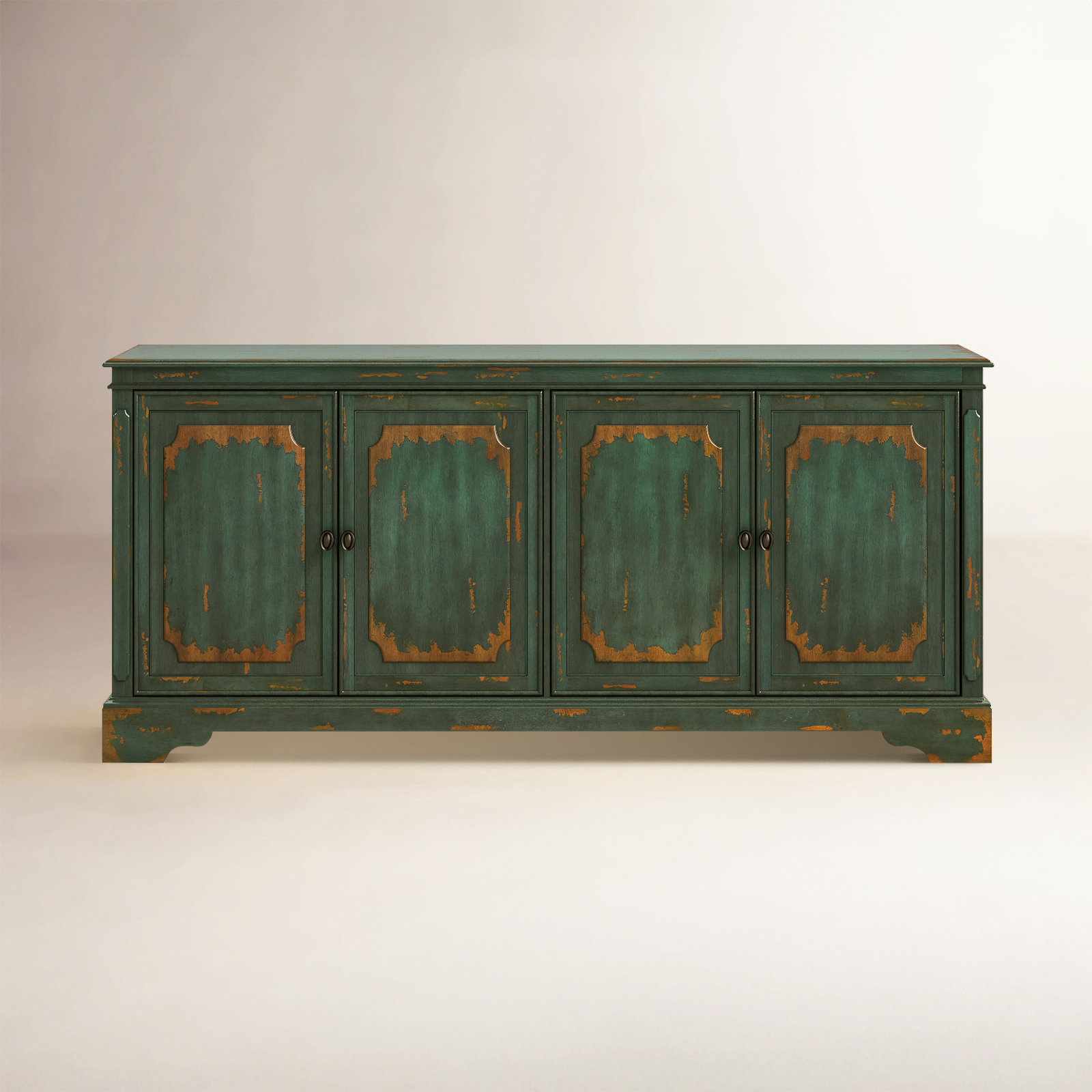 Dalgard TV Stand, 32"H x 72"W x 16"D, Green