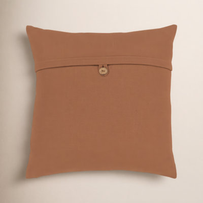 Leigh Buttons Cotton Throw Pillow