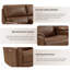 Upholstered 119 " Leather and Top Grain Leather Power Reclining L-Shaped Sectional-1685655734