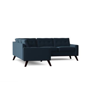 Canapé modulaire de coin en coton 96 po Amber