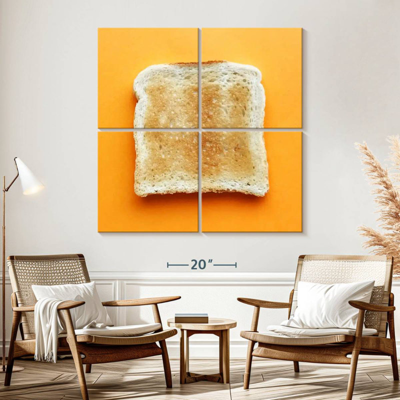 Pièce de pain grillé Yarlin, H 57 po x l 57 po