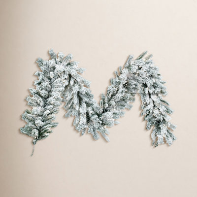 108" Frosted Pre-Lit Fir Garland