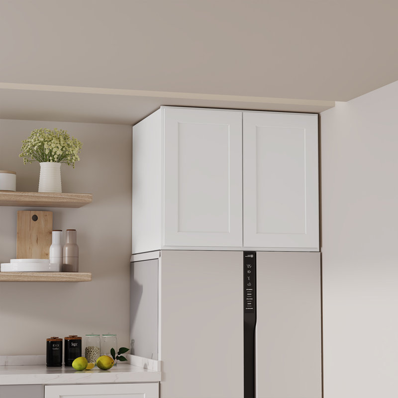 Armoire murale standard blanche Shaker de l 30 po x P 24 po x H 24 po Homeibro Cozy Design, L 30 po x H 24 po x P 24 po