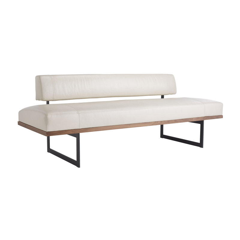 Tuck Leather Bench by Ray Booth