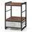 Nightstand Industrial Bedside Table w/ Open Storage Shelf & Fabric Drawer-786928937
